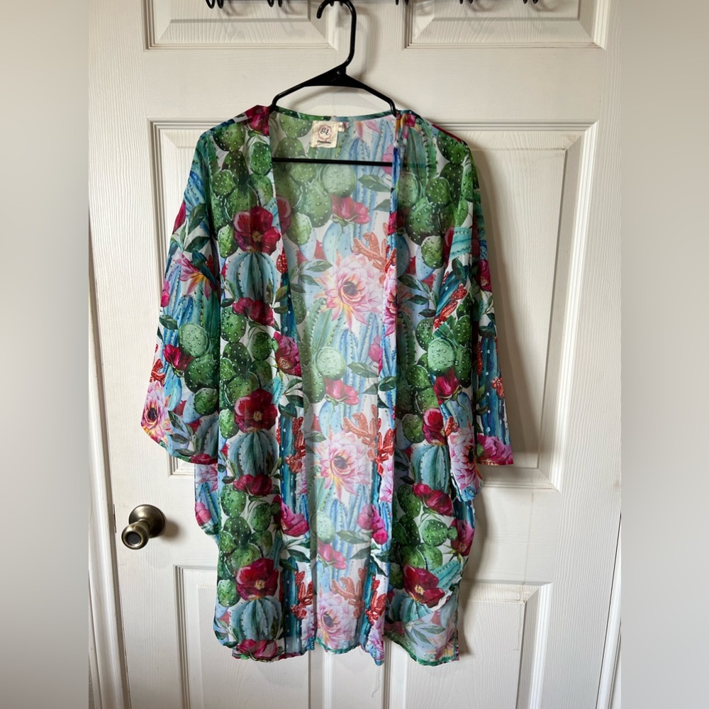 Western cactus cardigan